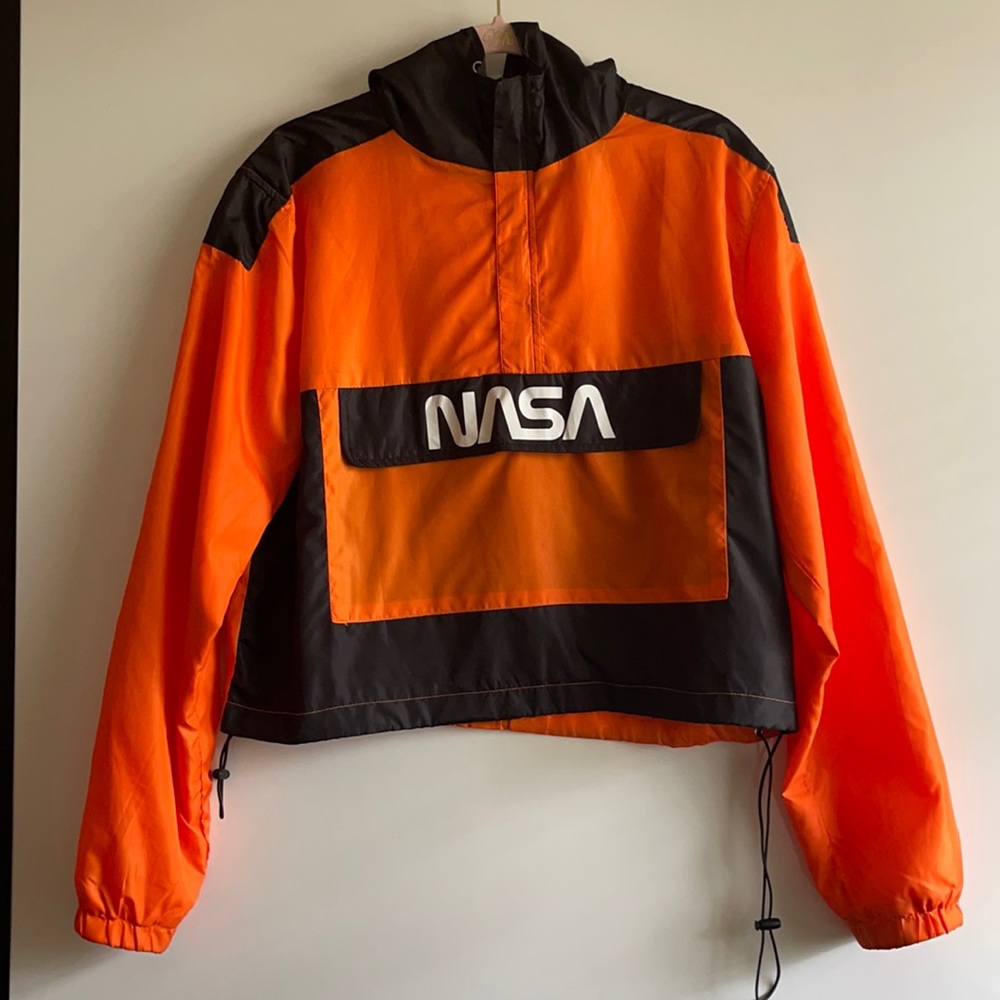 NASA Crop Top Hoodie